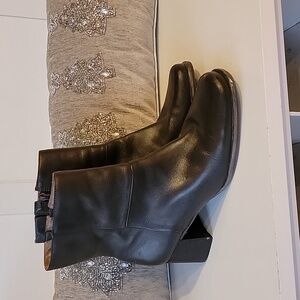 Easy Spirit Leather Heeled Boots sz 7